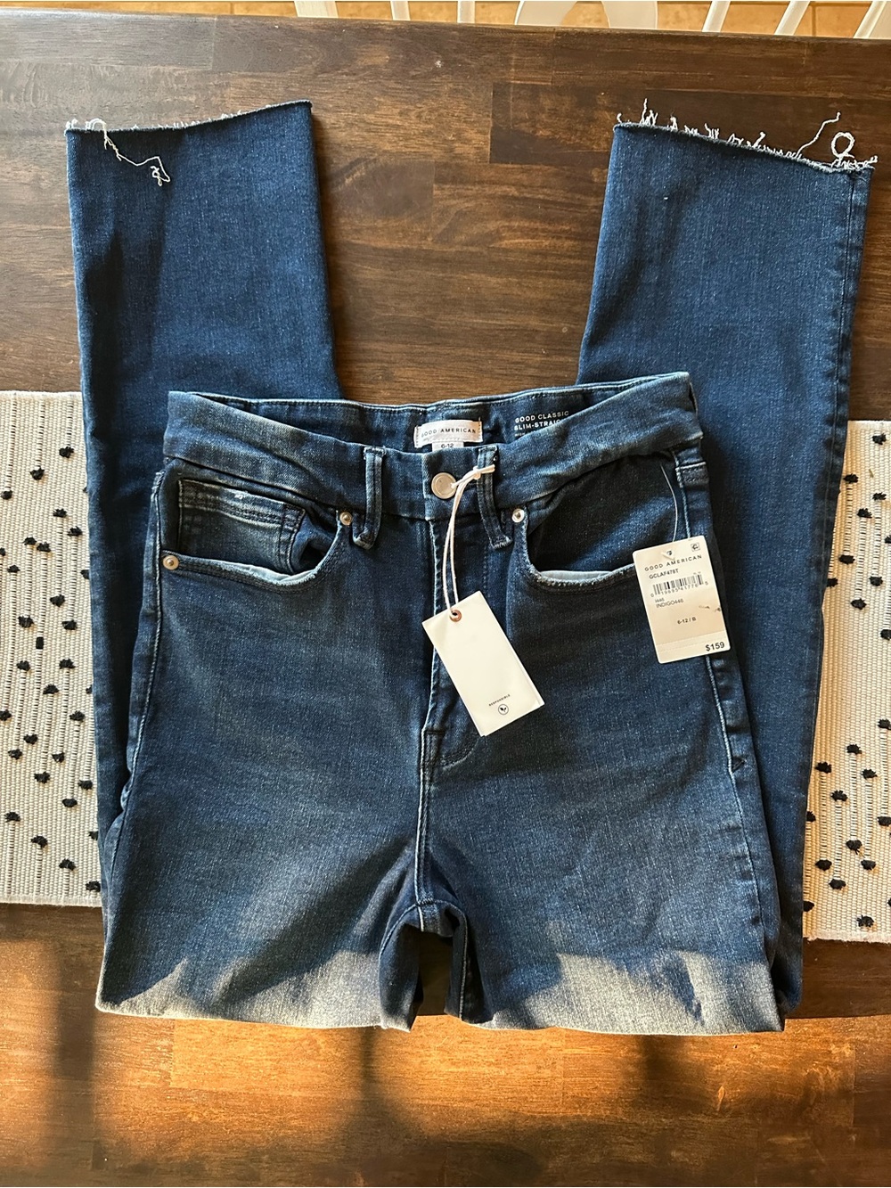 Good American Dark Indigo Skinny Jeans